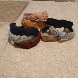 8 Knotted Headbands Multi Colors